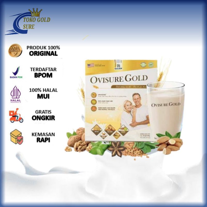 

SUSU OVISURE GOLD ORIGINAL BPOM USA ,OVISURE GOLD DUKUNGAN SUSU UNTUK NYERI MUSKULOSKELETAL