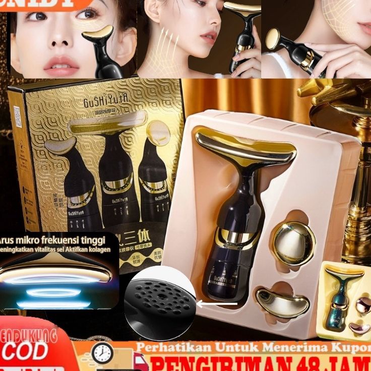 Revolutionary CODOSUFI 4in1 Alat Kecantikan Pijat Setrika Wajah Listrik Alat Face Eye Massage Pengen