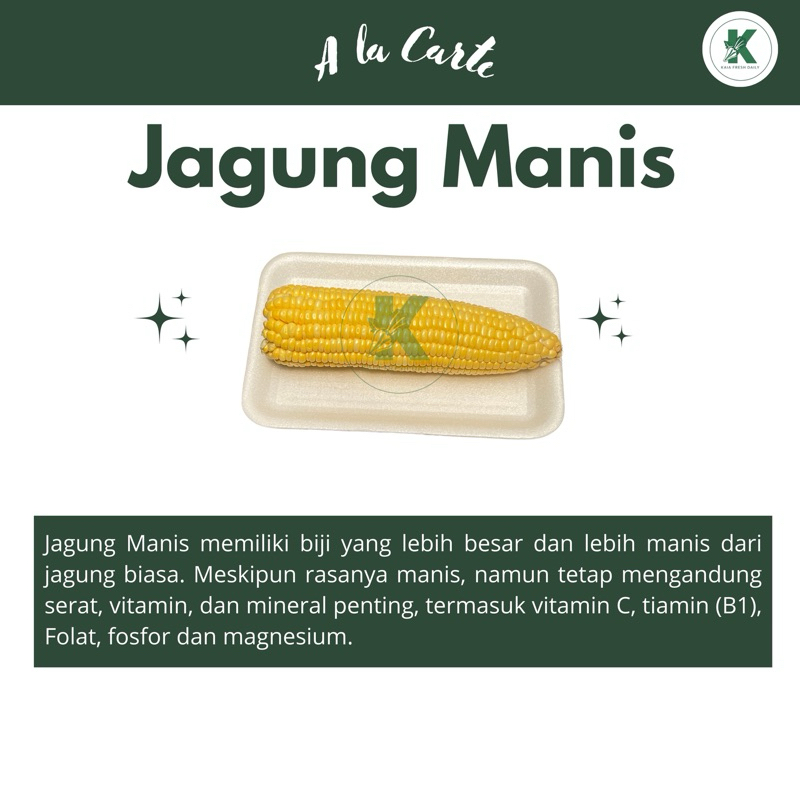 

JAGUNG MANIS / PER BIJI