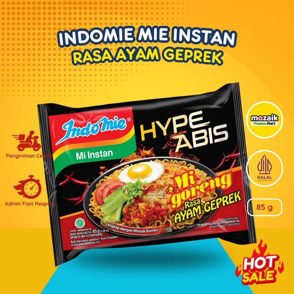

Indomie Mie Goreng Rasa Ayam Geprek Frozen Mart Frozen Food Palembang 85 gr
