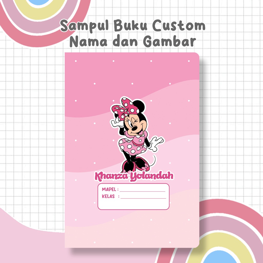 

SAMPUL BUKU SATU LEMBAR CUSTOM NAMA UNTUK SEKOLAH TK SD