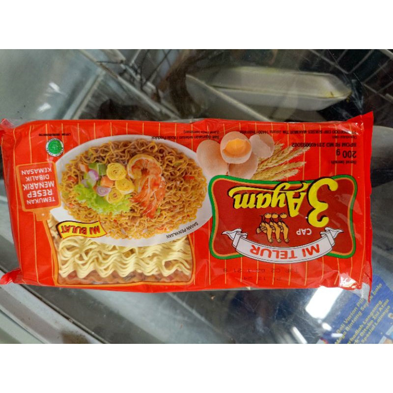 

mie telur cap 3 ayam 200 gram