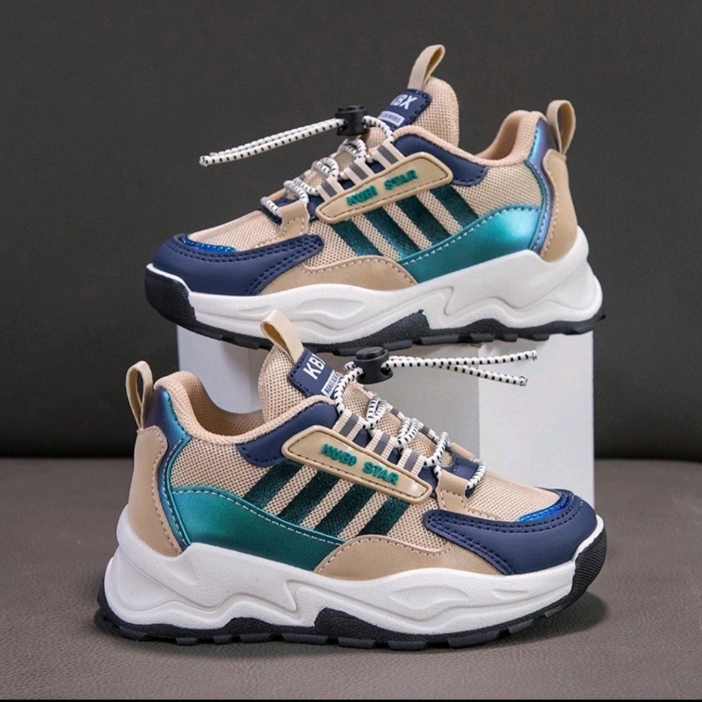 SEPATU SNEAKERS ANAK LAKI- LAKI DAN PEREMPUAN KUBI STAR STYLES KOREA
