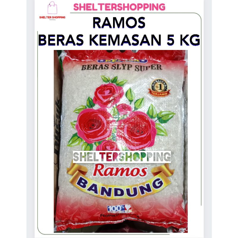 

(INSTANT & SAMEDAY) Beras Ramos Cap Bunga Kemasan 5 KG