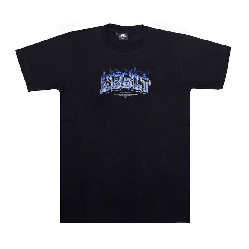 ABSLTUNSCRD || 308 KAOS HITAM FIRE BLUE