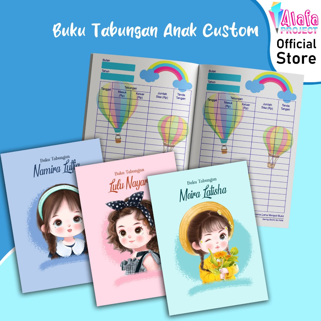 

alafaproject Buku Tabungan Anak Custom 31-40