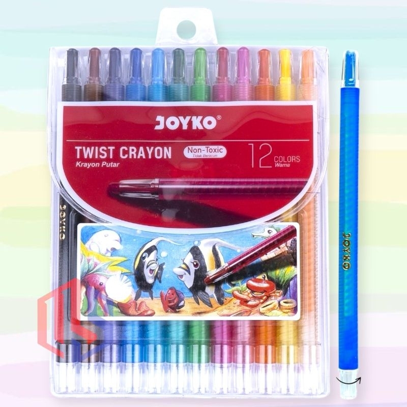 

Crayon Putar / Twist Crayon Joyko Panjang 12 Warna TWCR-12S