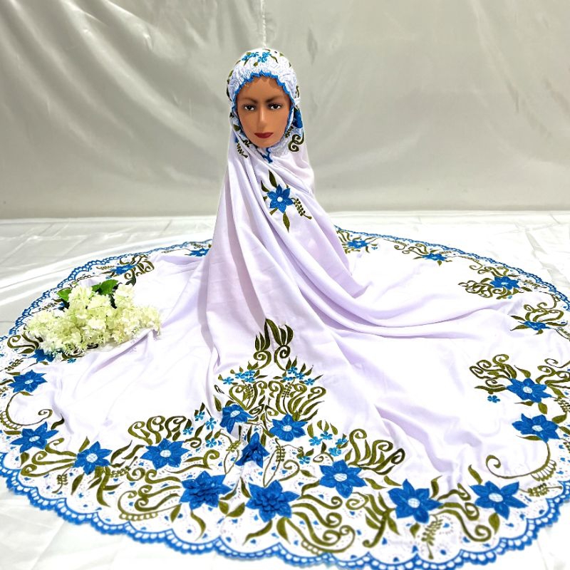 mukena kudus potongan bahan polino