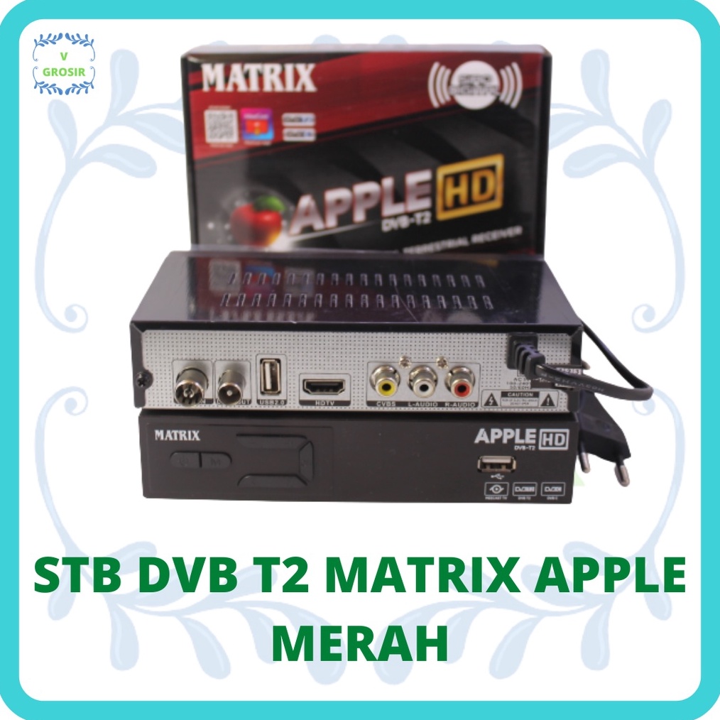 KODE T39P RECEIVER DVB T2 MATRIX APPLE HD TERMURAH