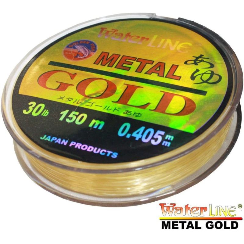 Senar Pancing Goldenfish Waterline Metal Gold 150m