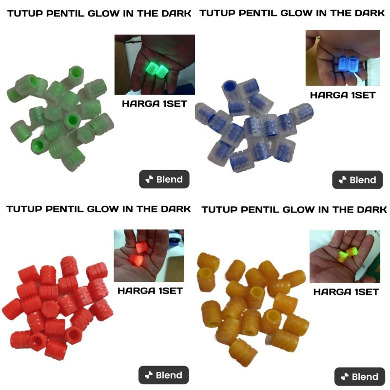 Tutup Pentil Glow In The Dark Motor Nmax / Aerok / Beat / Mio / Vario 160 /Vario