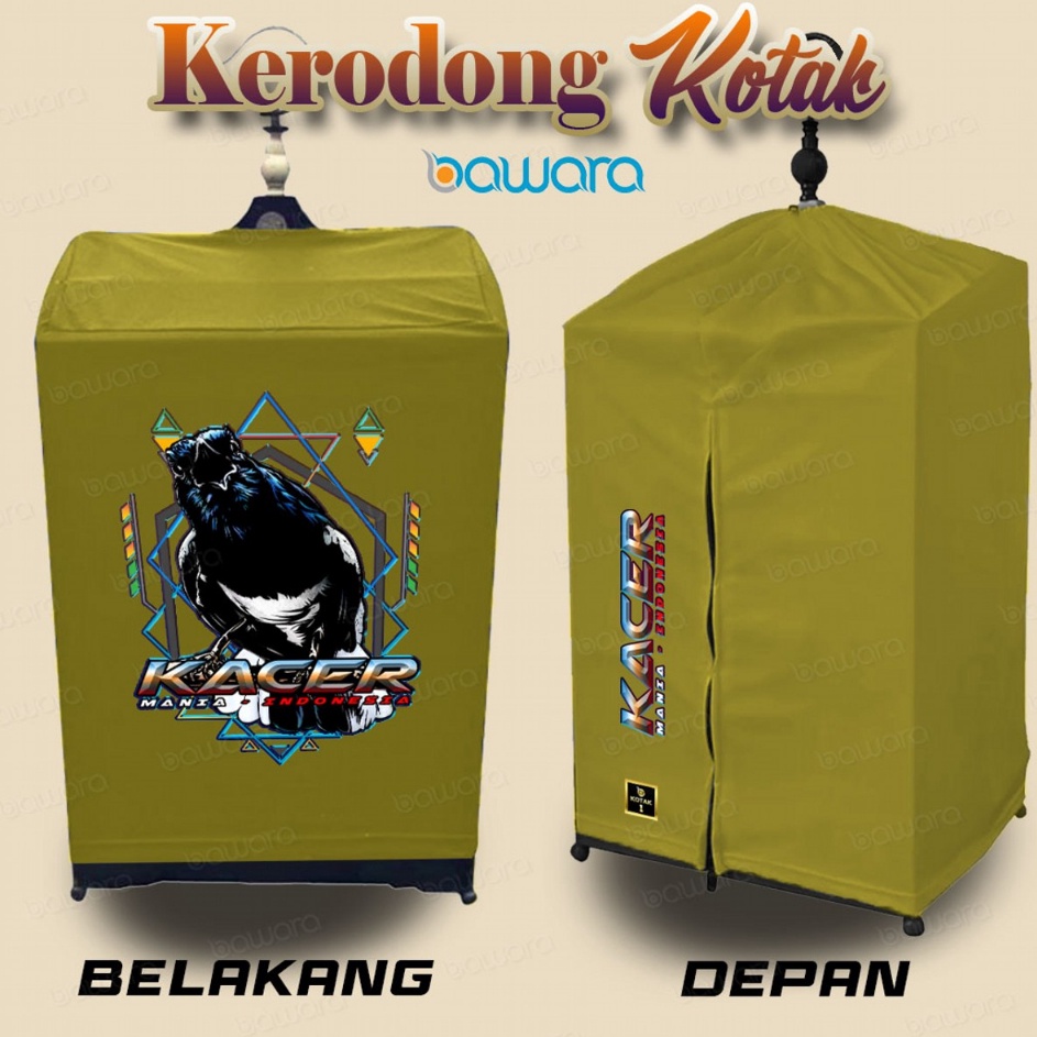 Paket Spesial  SK Kerodong Krodong Sangkar Burung penutup sangkarKotak No 1 2 3 Gambar Kacer Cendet 