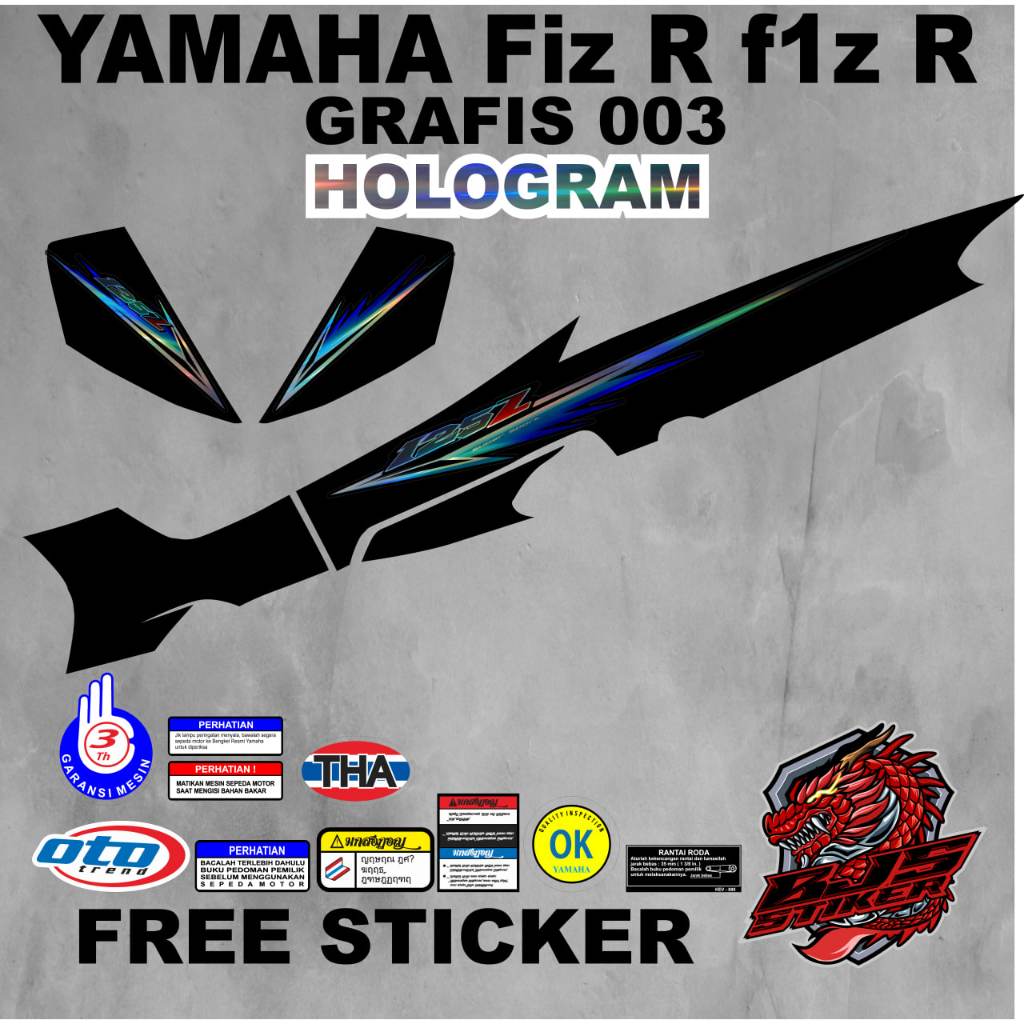 Stiker F1Z R Stiker Fiz R Stiker Fizr / Striping F1Z R Striping Fiz R Striping Fizr / Stiker Sticker