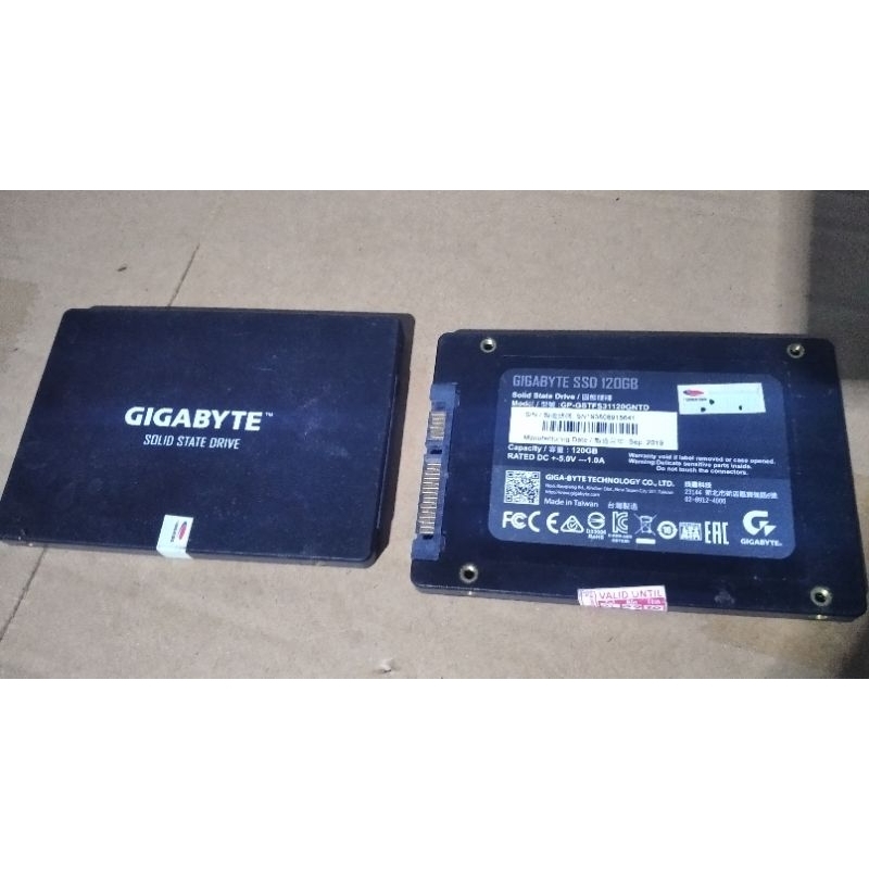 SSD Gigabyte 120GB sata 2,5" (Second)
