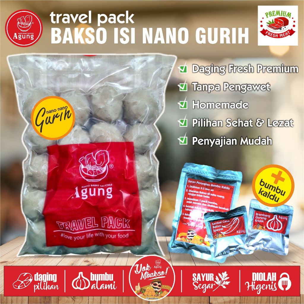 

Travel Pack Frozen Nano Gurih ( Keju, Wagyu Gurih )