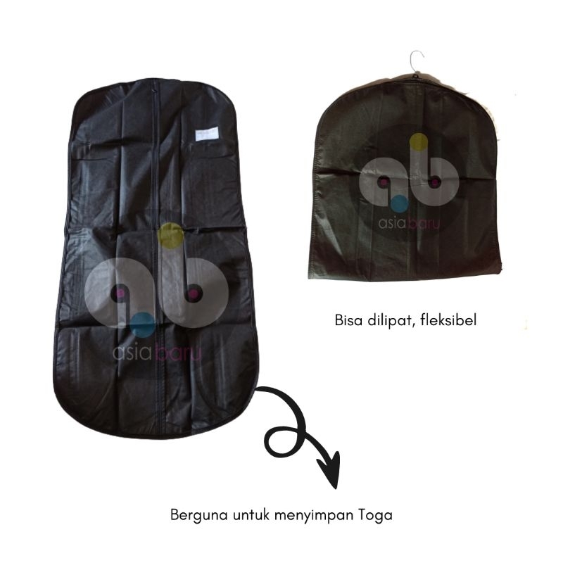 trt TOGA PENGACARA/ADVOKAT GABARDIN PREMIUM 100% ORINAL BLACK