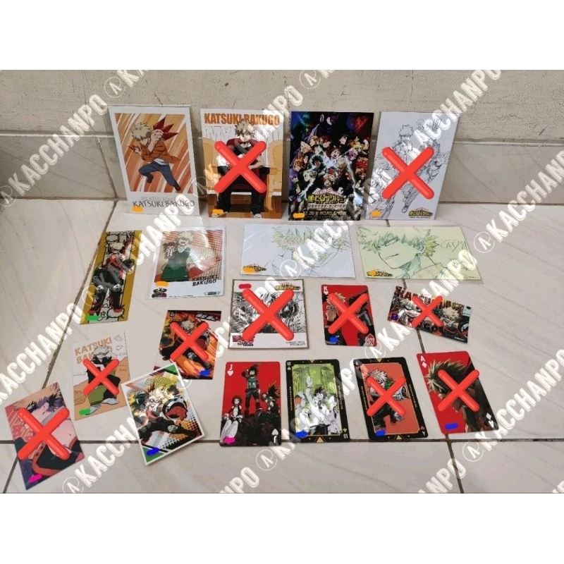 Postcard & Photocard Official Bakugo Katsuki BHNA My Boku No Hero Academia Bakugou MHA Kertas