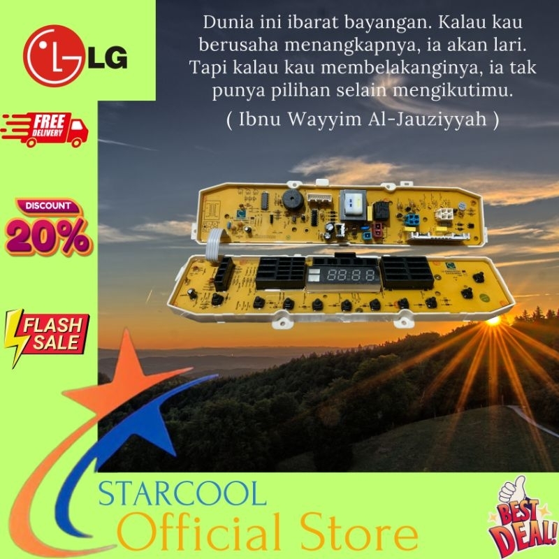 LG Turbo Drum 11.0kg WF-S1100CR, Modul pcb mesin cuci Top Loading