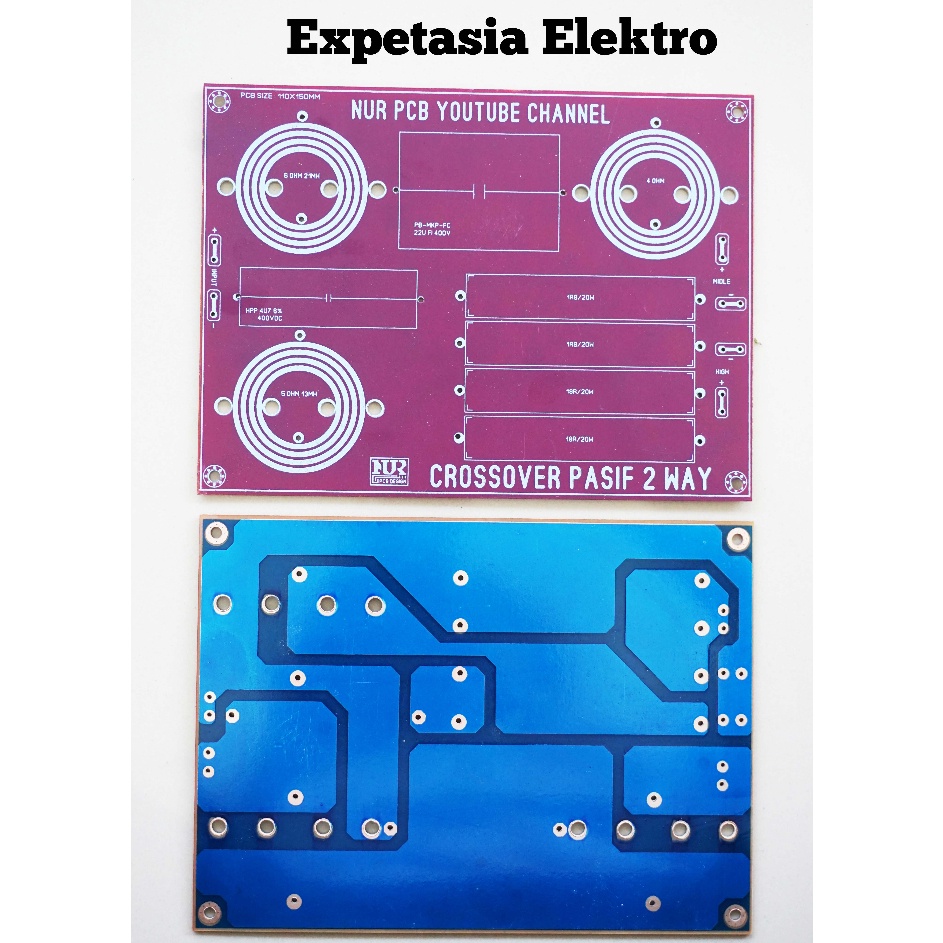 PCB CROSSOVER PASIF 2 WAY By Nur Design