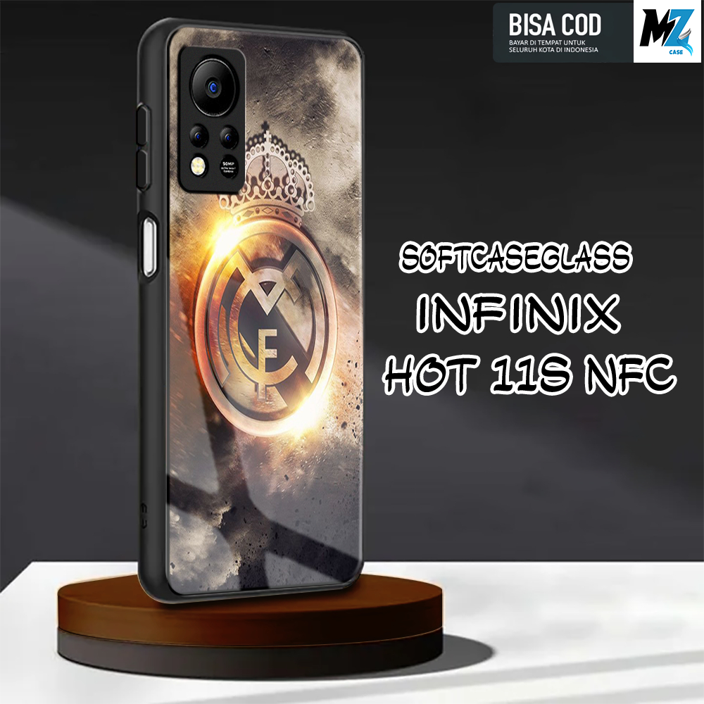Softcase Glass Kaca [K26] Infinix Hot 11s NFC Terbaru Case Handphone Kesing Pelindung Handphone