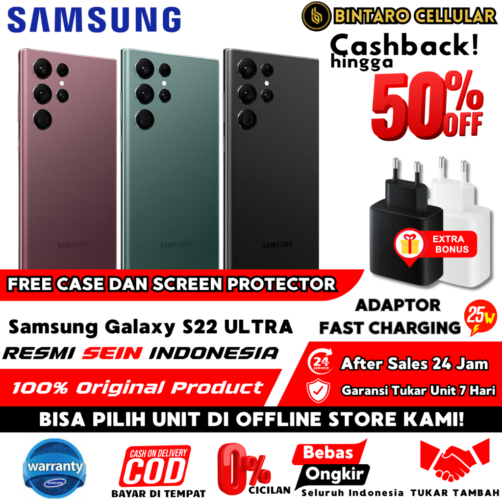 Samsung S22 Ultra | S22 Ultra Second Garansi Resmi SEIN