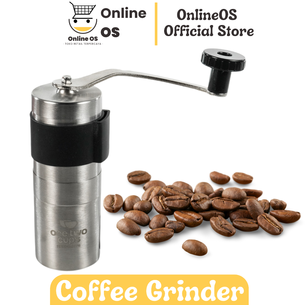 One Two Cups RHNHA0176 Alat Penggiling Kopi Manual Hitam