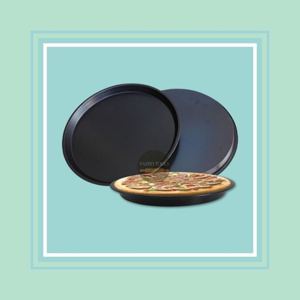 PIZZA PAN 32 CM loyang kue pizza masak dapur oven steel