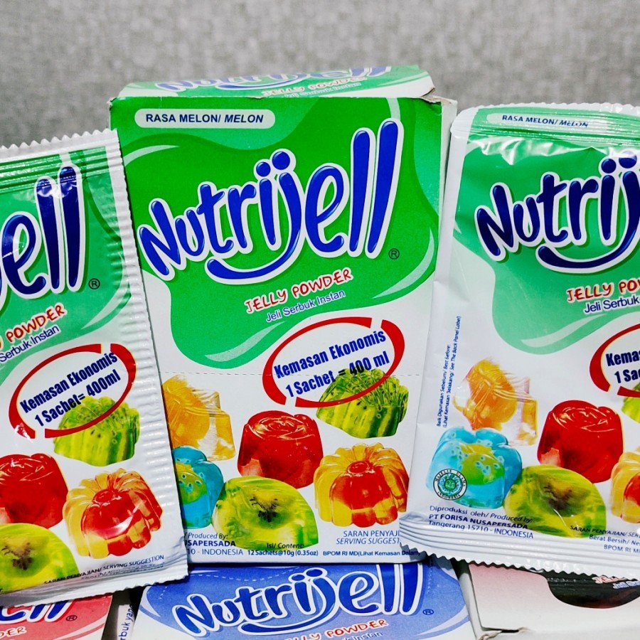 

NUTRIJEL AGAR JELLY RASA MELON / NUTRIJEL JELLY POWDER RASA MELON 10 GR
