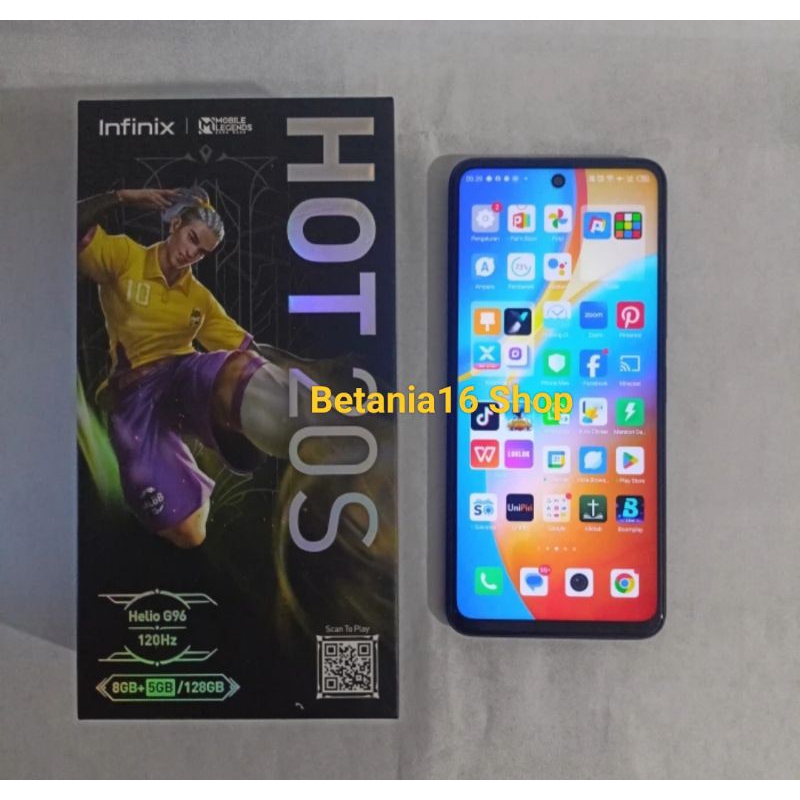 infinix hot 20s second ( bekas )lengkap 