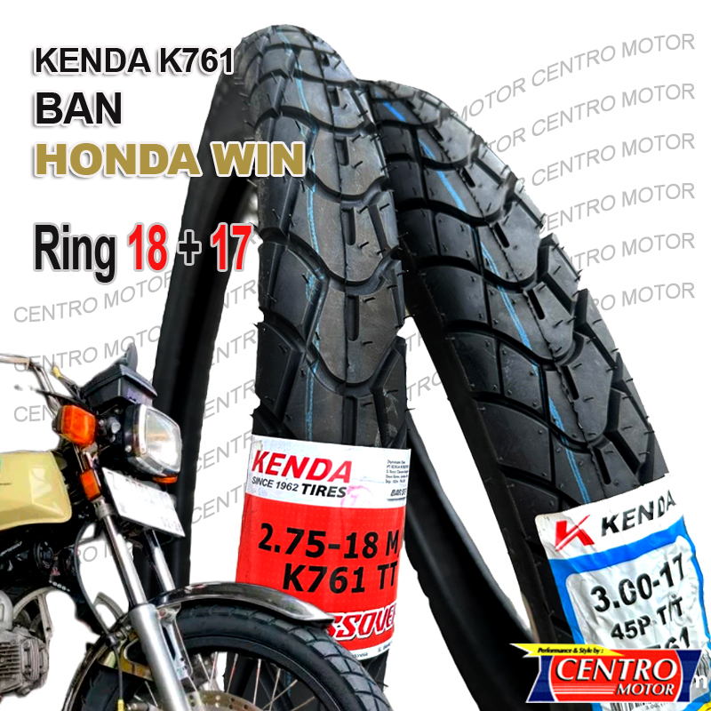 Ban Honda WIN.Paket 2 Ban KENDA K761 ring 18+17.Motif Dual Purpose