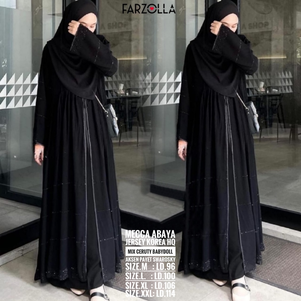 [FARZOLLA] MECCA ABAYA WANITA