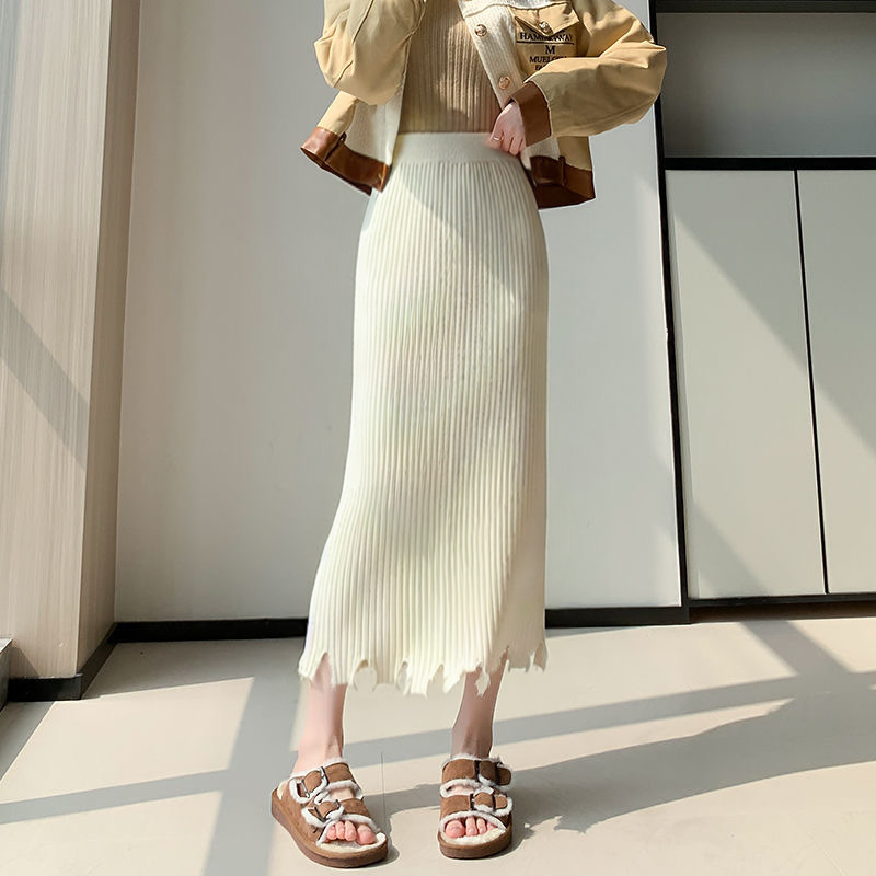 [TTEUDA] Rok Rajut Span Plisket Rumbai Knit Premium Kekinian | Rok Korean Style Plisket Rajut Rumbai