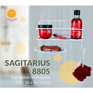 Rak Sabun Serbaguna - Sagitarius 8805 SUN | Rak Gantung / Rak Penyimpanan Serbaguna