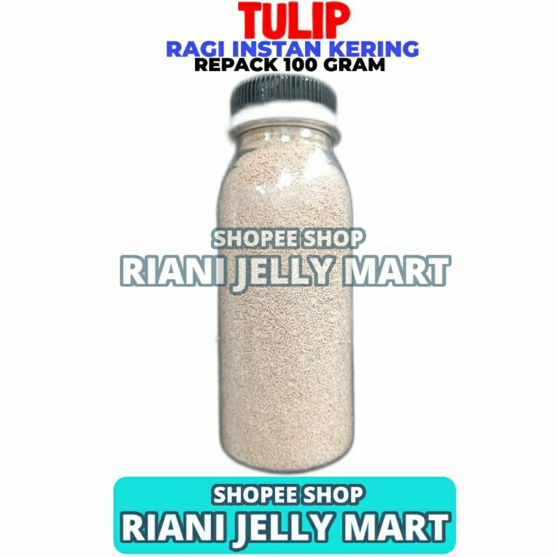 

Ragi Instan Kering Tulip Repack 100 Gram