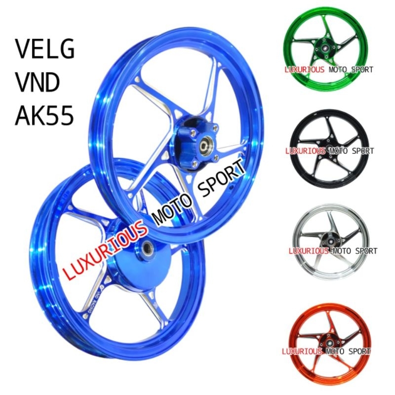 velg vnd ak55 ring 14 mio m3 velg vnd miogt125 pelek racing mio z/gear125 velg vnd bintang p5 xeon r