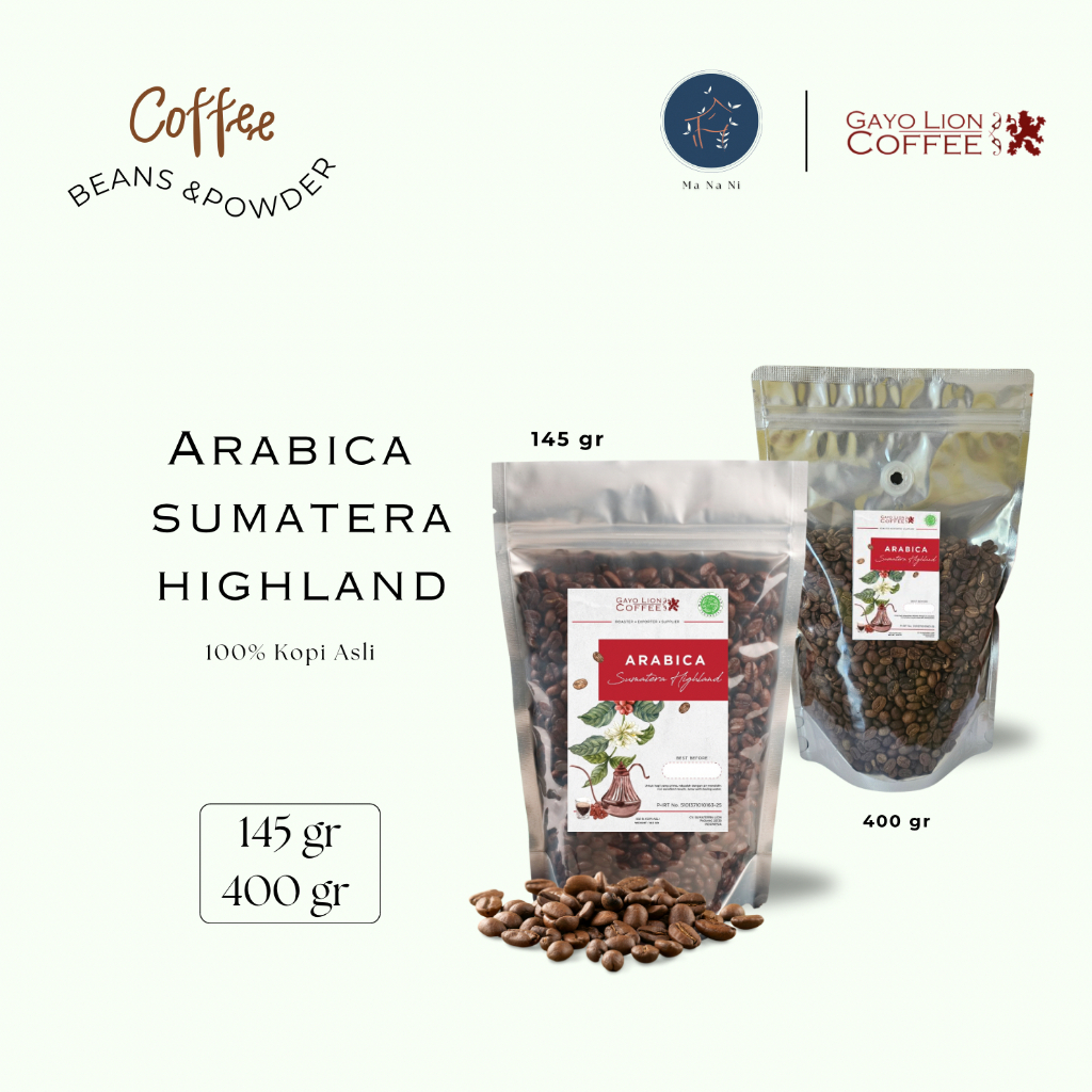 

Biji Kopi Arabica Gayo Lion Coffee 400 gr