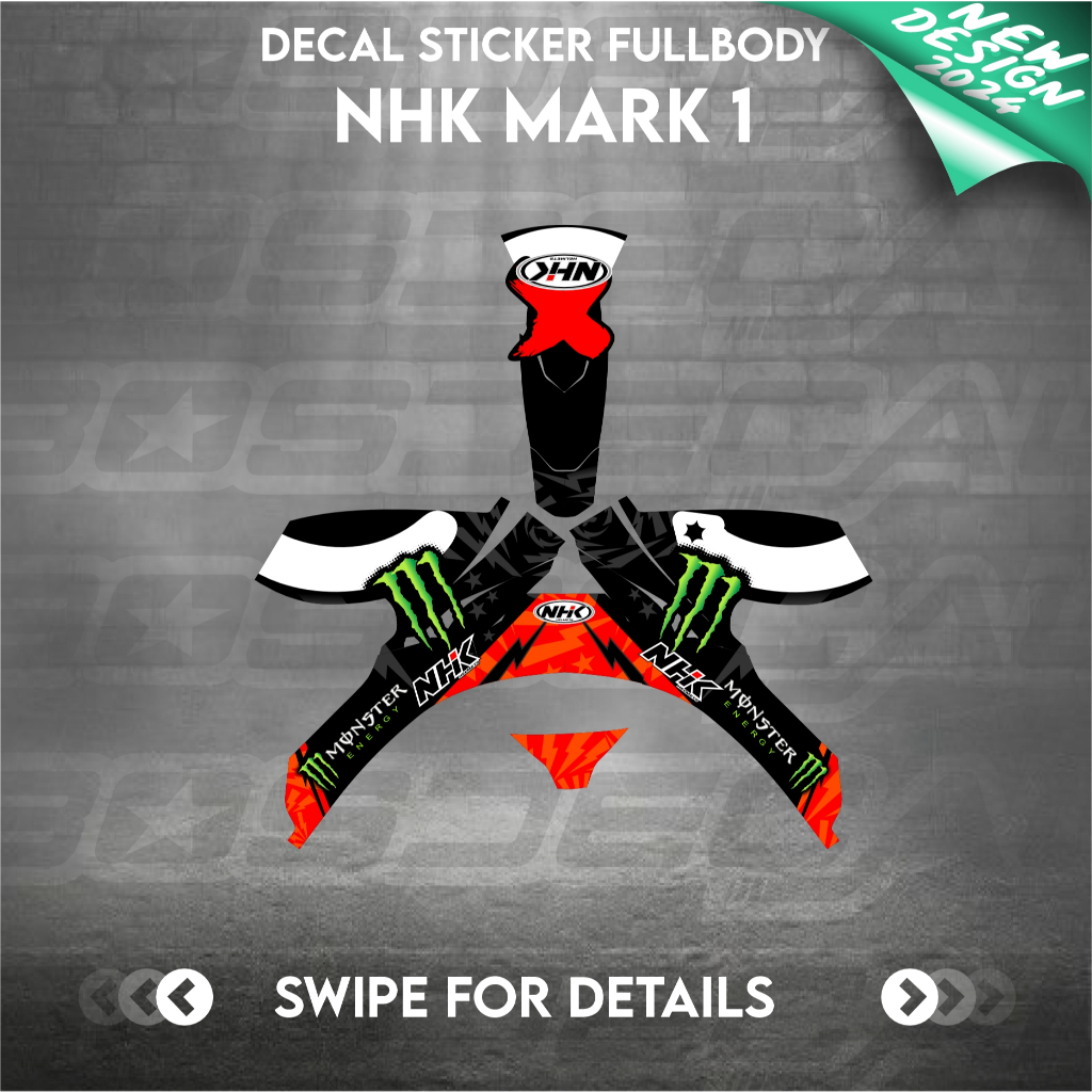 Sticker decal helm NHK MARK 1 LORENZO SHARK  decal helm decal sticker