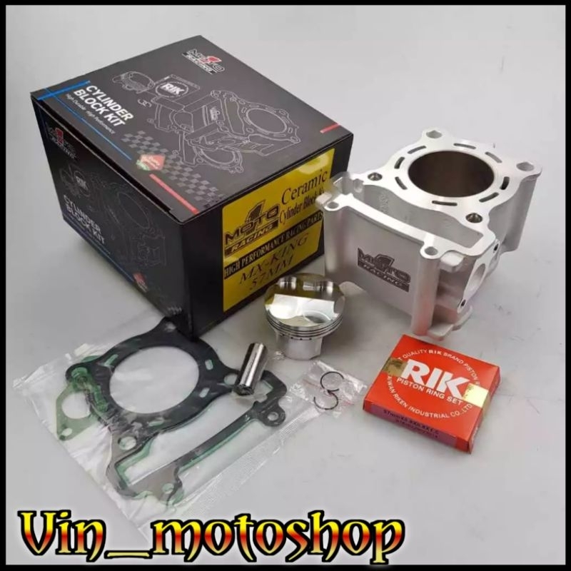 Block Seher MX King Ceramic 57mm Piston Forged Moto 1 Racing