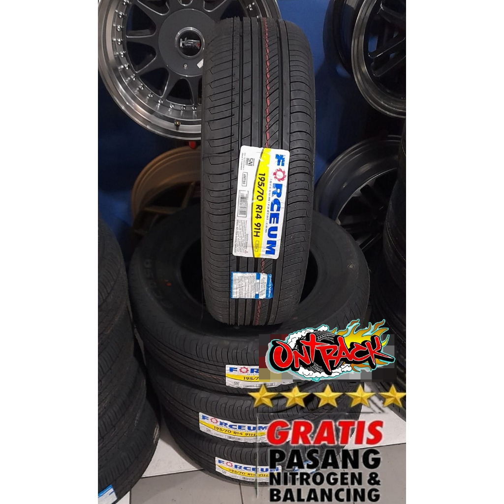 Ban Murah 195/70 R14 Merek FORCEUM Ban ECOSA 195 70 Ring 14 - Gratis Pasang