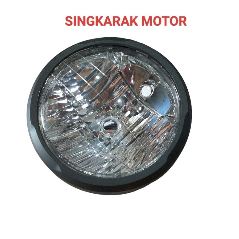 REFLEKTOR LAMPU DEPAN CB VERZA KOMPLIT KUALITAS SUPER