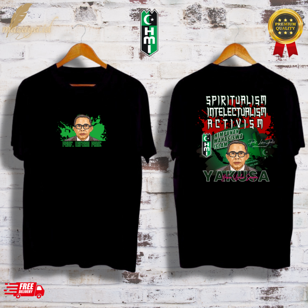 KAOS / TSHIRT ORIGINAL HMI LAFRAN PANE/PENDIRI/ HMI YAKUSA / BISA COD / HIMPUNAN MAHASISWA ISLAM / P