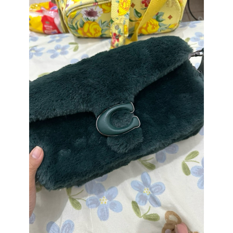 Coach tabby fur shearling