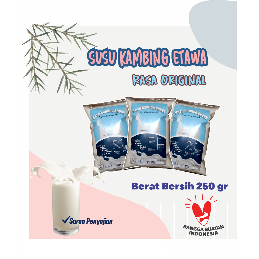 

Susu kambing etawa Rasa Original 250 gr