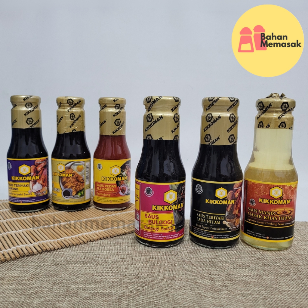 

Kikkoman Sauce Saus Halal Katsu Garlic Teriyaki Gochujang Black Pepper Sweet Sauce Kecap Asin Khas Jepang Bulgogi Yakiniku