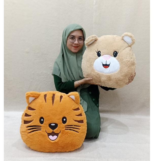 Bantal Boneka Lucu  -  Bantal Boneka Lucu Animal Bear & Tiger