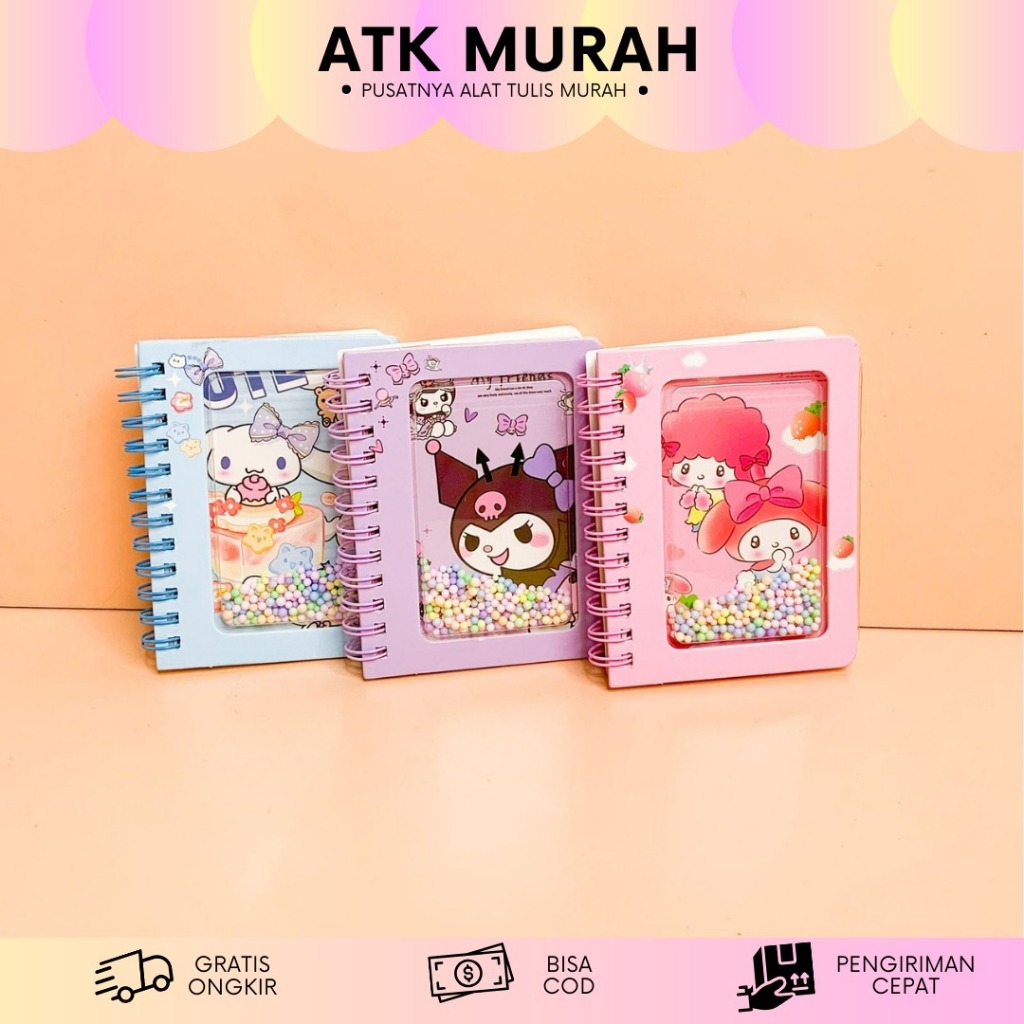 

BUKU A7 BINDER BOLA MANIK WARNA-WARNI SANRIO BK-1258 BARU BINDER MANIK LUCU TERMURAH