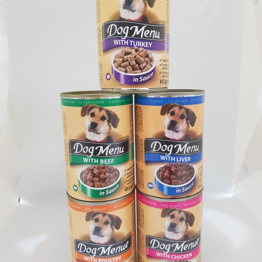 dog menue kaleng 400gr/makanan anjing wet food Dog menu Basah Kaleng - CHICKEN