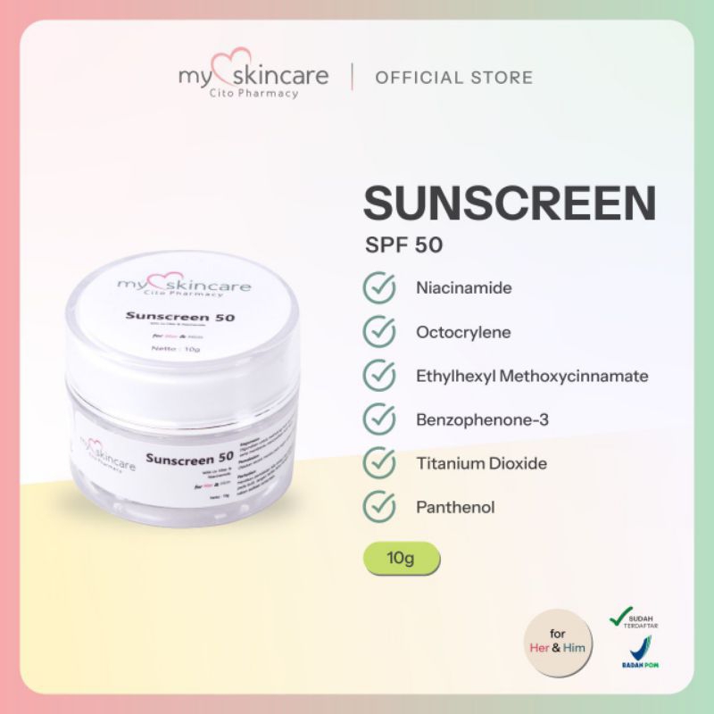 Myskincare Sunscreen SPF 50 by Cito Pharmacy