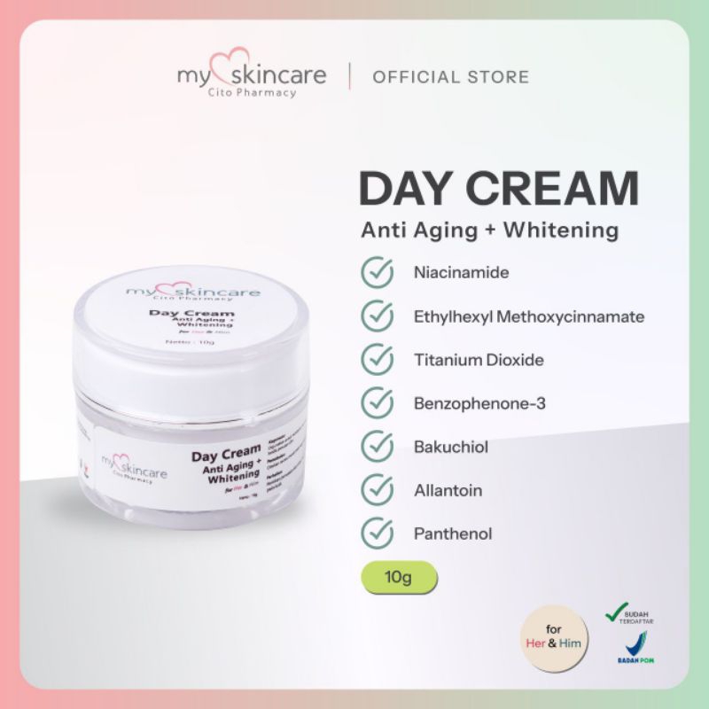 Myskincare Day Cream Anti Aging & Whitening By Cito Pharmacy