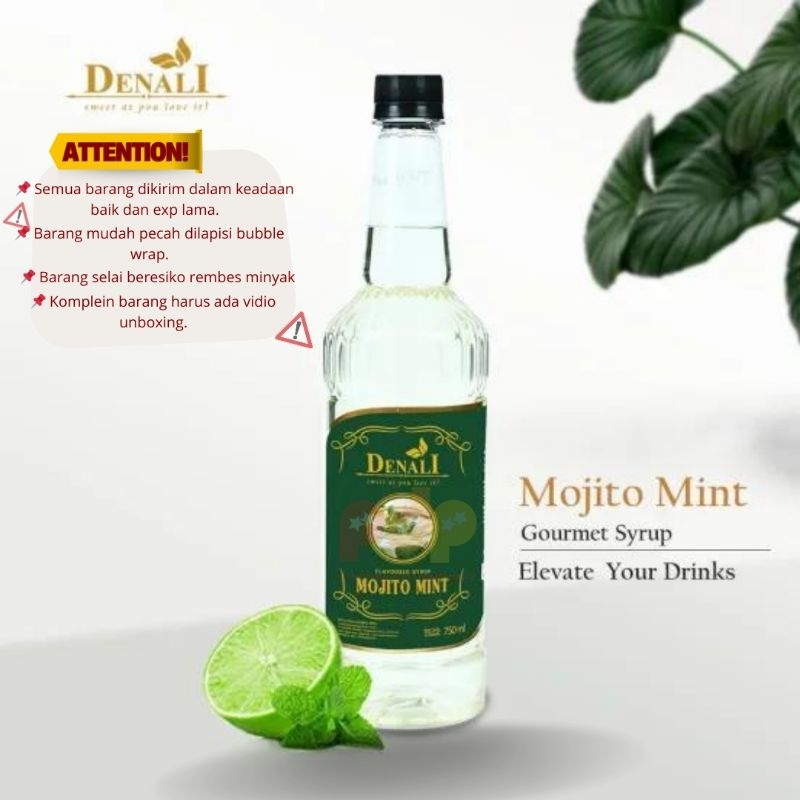 

Denali Syrup Mojito Mint 750ml / Sirup Denali rasa Mojito Mint